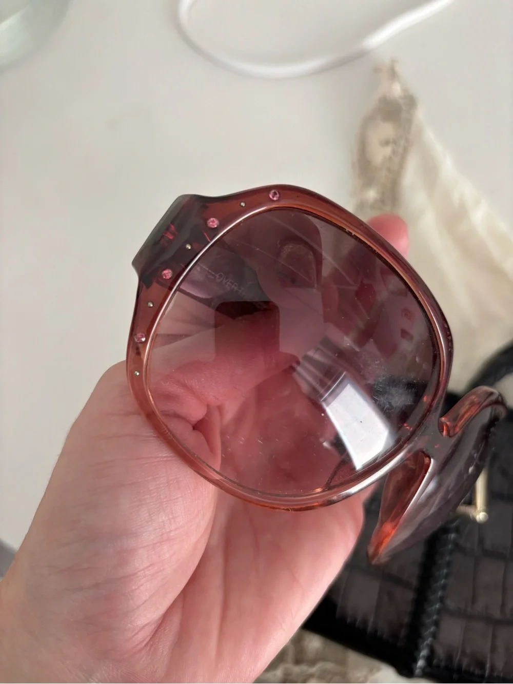 Pink Y2K Zou zou Tinted Women's Sunglasses